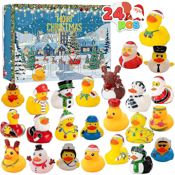 2023 Christmas Advent Calendar Blind Box Kids Gift 24 Grids Rubber Duck -c137