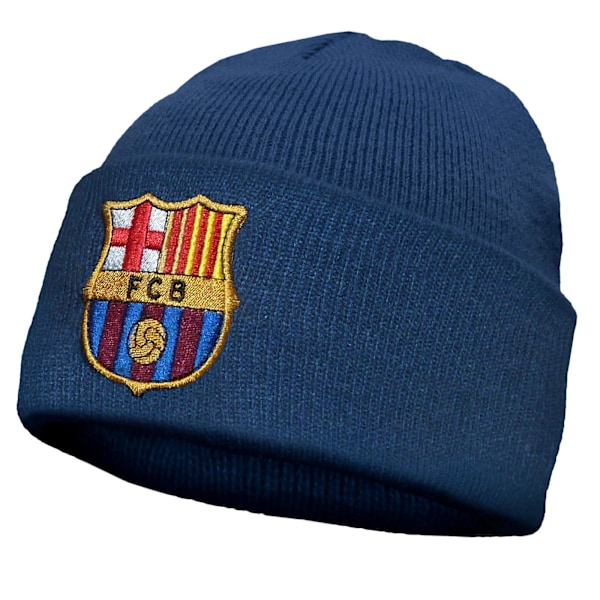 FC Barcelona Barnhatt Stickad Bronx Beanie OFFICIEL Fotbollspresent