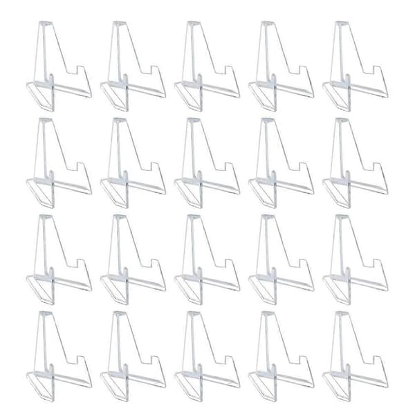 20-pack Mini Akryl Displayställ 2,2 tum Mini Mynt Medaljer Display Ställhållare
