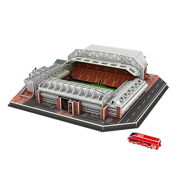 3D-papirpuslestadion i Anfield, Liverpool, 3D-puslespilmodel, legetøj, ornamenter, gaver, stor størrelse