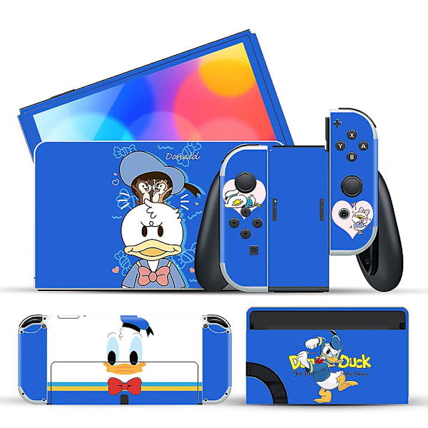 Nintendo Ns Siwtch Oled Spillkonsoll Farge Patch Smerte Patch Riperesistent Beskyttende Filmerwoledq-0036