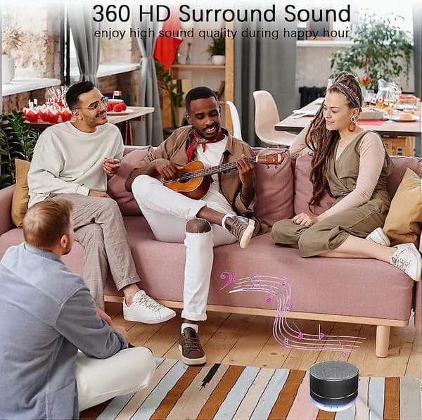 Kannettava Bluetooth-kaiutin, Bluetooth-kaiutin LED-valoilla, langaton kaiutin