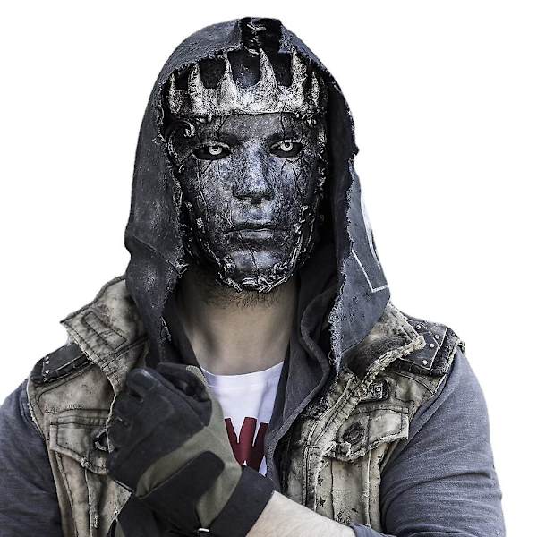 Abyss King -naamio, koko kasvot, cosplay, Halloween, jalomieskuningasnaamiot, karnevaali, naamiaisasu, rekvisiitta