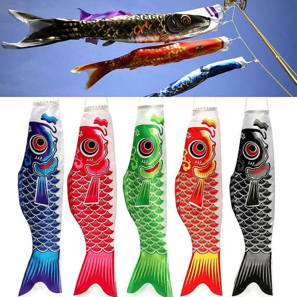 55cm japansk Nobori Koinobori karpe vindstrømpe fisk flagg drage hjem dekor JIKAIX Pink