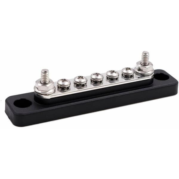 100A samleskinne med 2 pinner, 5 skruer og deksel, 12V 24V 48V DC