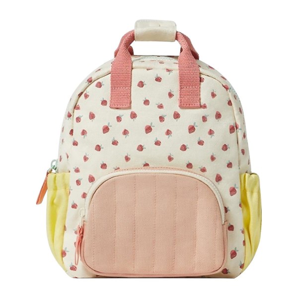 Børnetaske Jordbærtryk Babyrygsæk skoletaske