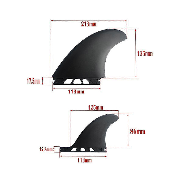 Surfboard lasikuituevä MR Twin Fins Single Tab -surffilaudoille Shortboard-Hyvä