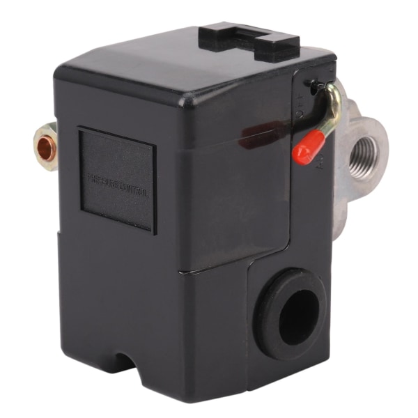 Trykluftafbryder Kontrol Luftkompressor 140-175 Psi 4 Port Heavy Duty 26 Amp Sort LANG