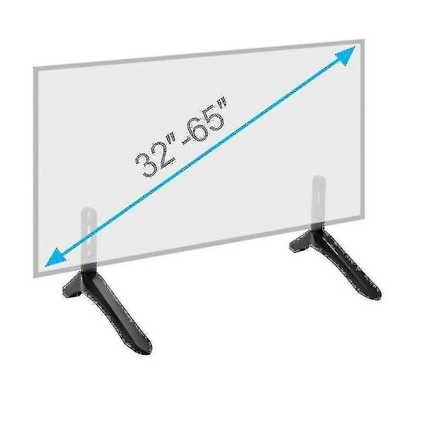 Universell TV-stativ TV-stativ Bordstativ for 32-65 tommers TV
