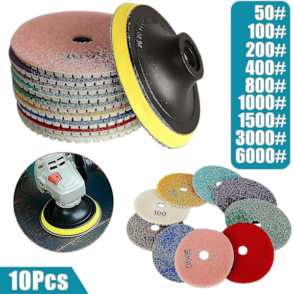 Diamond Polishing Pads Wet Dry Granite Marble Concrete Stone