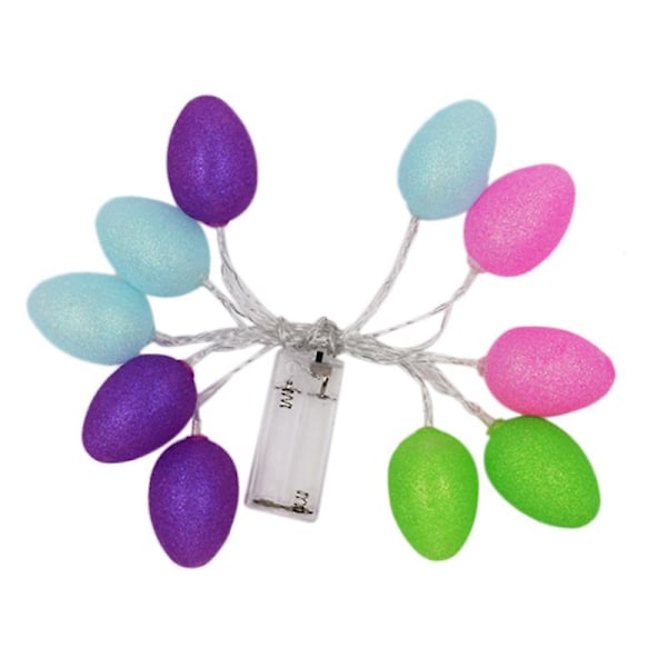 Pastel Easter Egg Lights String 10 Light Battery Powered Fairy String Lights 5.9Ft for Easter Holid