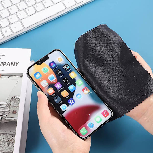 20-pack Glasrengöringsdukar, 18 x 15 cm Mikrofiberdukar Glasdukar Mikrofiber Displayrengöringsduk för Glas Mobiltelefon Kamera