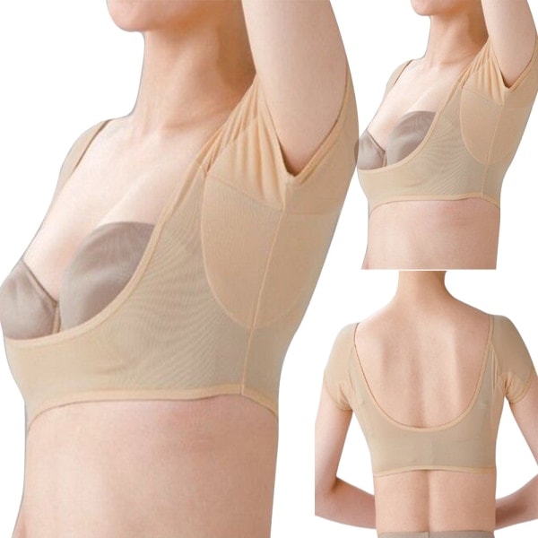 Svettebeskyttelse Underarm Armpit Sports vest T-skjorte Gjenbrukbar Vaskbar hud M