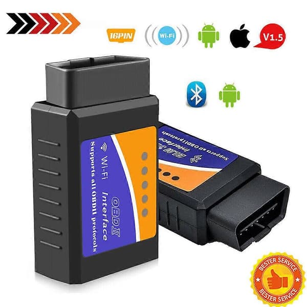 OBD2 ELM327 Bluetooth/WIFI Professionel Diagnostisk Enhed Bil IOS Tester Scanner DE