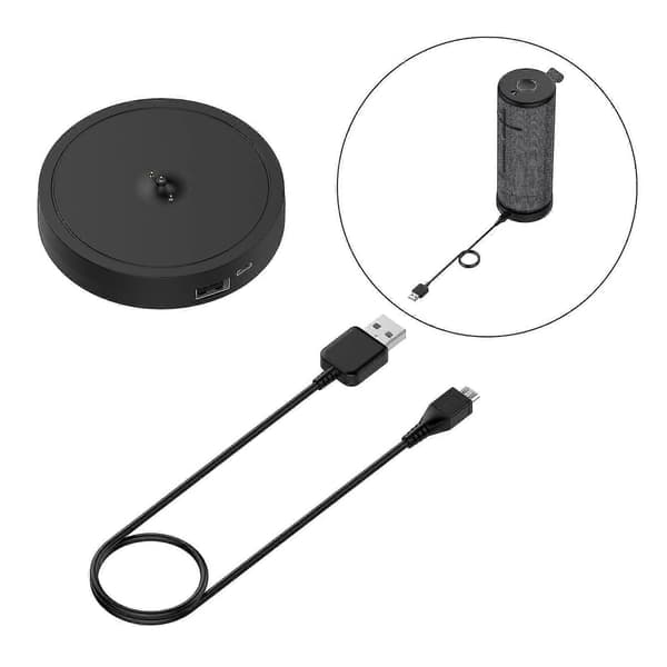 Station Vuggeoplader Ladestander til Logitech Ultimateears Boom 3 Sort