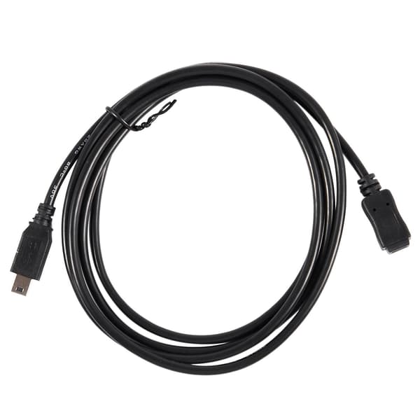 1,5 m Mini USB B 5-nastainen uros-naaraskytkinjohtoadapteri musta