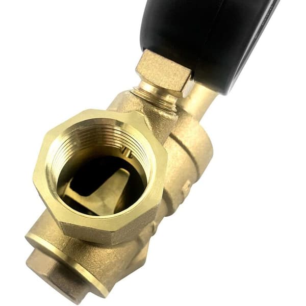 DN20 Messing Vandtryksreducerende Ventil – Justerbar Trykmåler – Standard 25 mm Gevind – Tryk op til 1,6 MPa