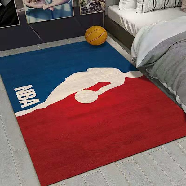 Nba Team Floor Mat Basketball Court Tepper Stue Sofa Soverom Sengside Antiskli Tepper