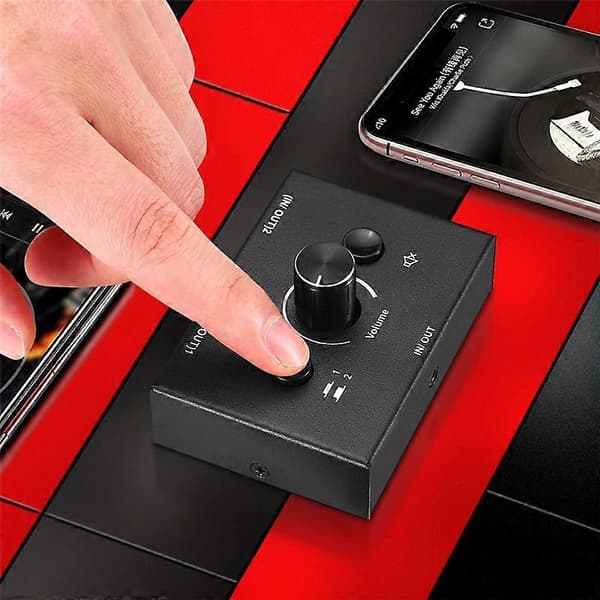 3,5 mm Audio Switch, 2 Input 1 Output/1 Input 2 Output Audio Splitter