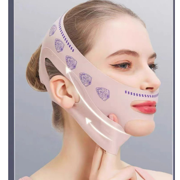 Mask för ansiktslyft under sömnen Beige
