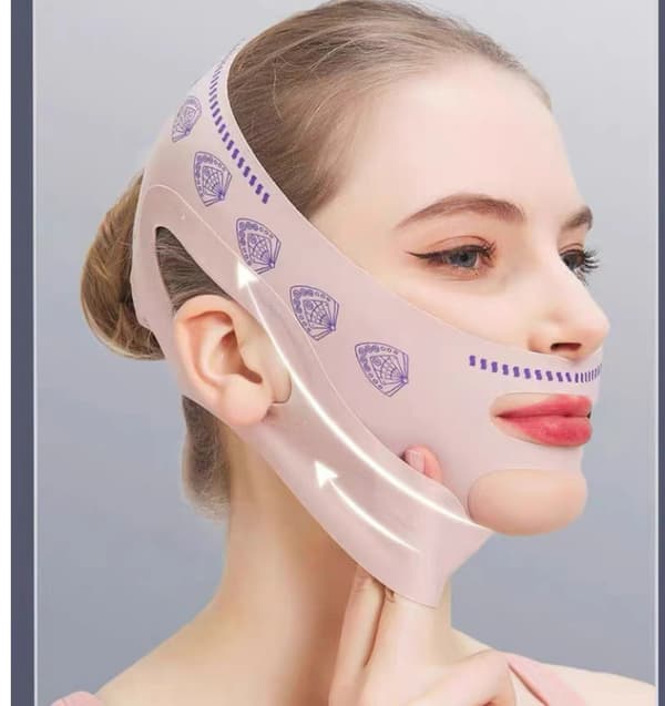 Maske for ansiktsløft under søvn Beige