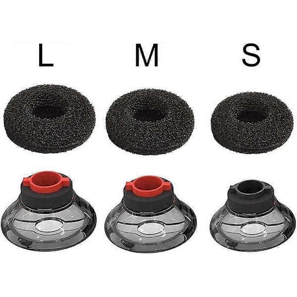 SML 3-pak Ultra Comfort Ørepropper med Skumovertræk - Udskiftning til Plantronics Voyager 5200/5220/5210 Serie Bluetooth Headset