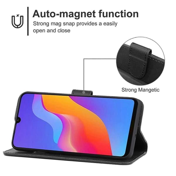 Nahkainen kotelo Honor 8A Pro:lle