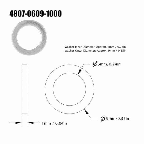 60 brickor i rostfritt stål (innerdiameter 6mm ytterdiameter