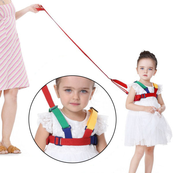 Barnsäkerhetssele Anti-förlorad handledsrem Baby Walking Assistant harnais enfant Ryggsäck i koppel för 1-8 år gammal