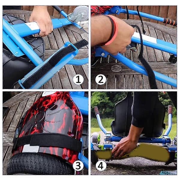 10 stk. Justerbare hoverboard-tilbehørsstropper Slitesterk sterk strekkfasthet Tape Replac