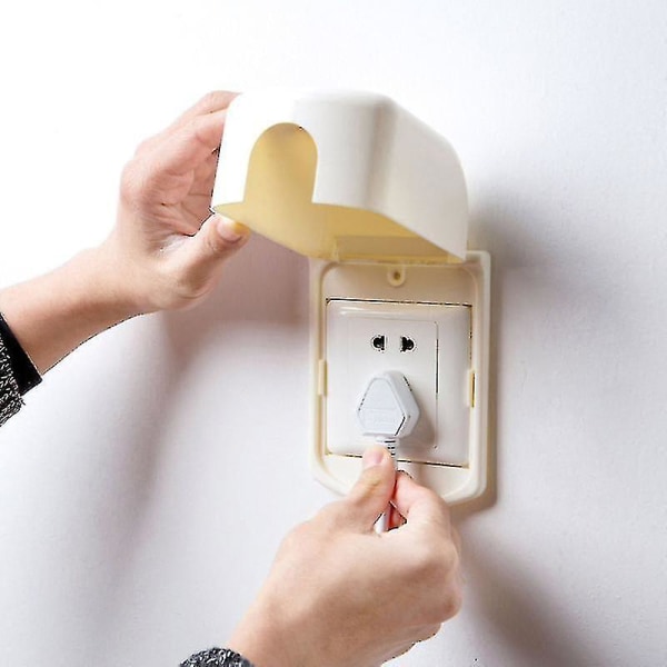 Baby Safety Electrical Outlet Cover Adhesive Plug Cover Deep Babyproof Socket Cover gCA