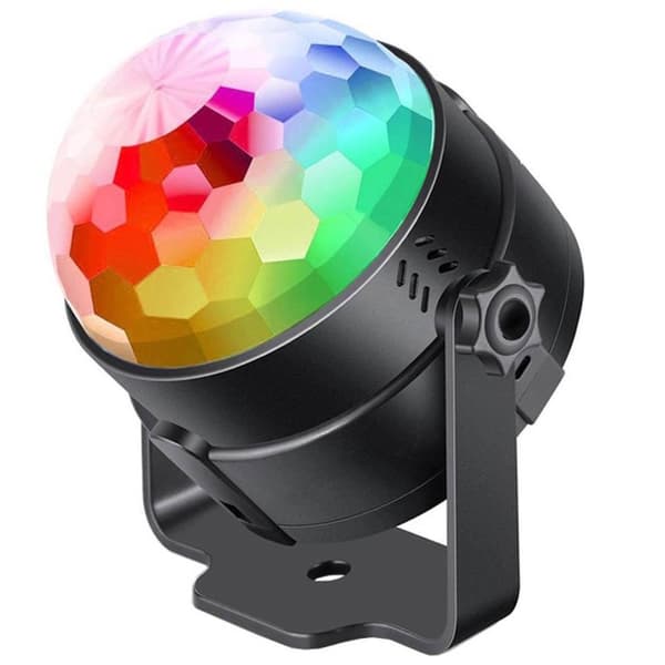 Diskolampe | Diskokule RGB med fjernkontroll og stemmestyring