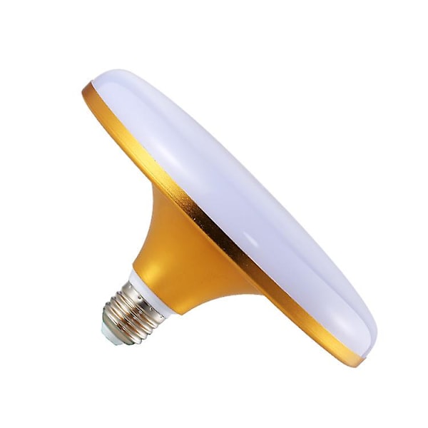 LED pære E27 E27 UFO 20W høj effekt flad lampe Egnet til fabrik, garage, (størrelse: varm hvid) 12*9cm
