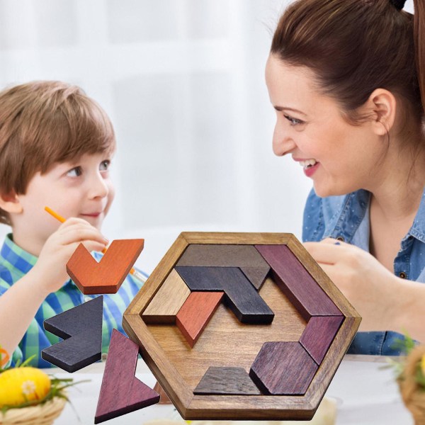 Tangram-puupeli - Aivojumppa ja mielenpeli lapsille ja aikuisille - Lasten älyllinen kehitys