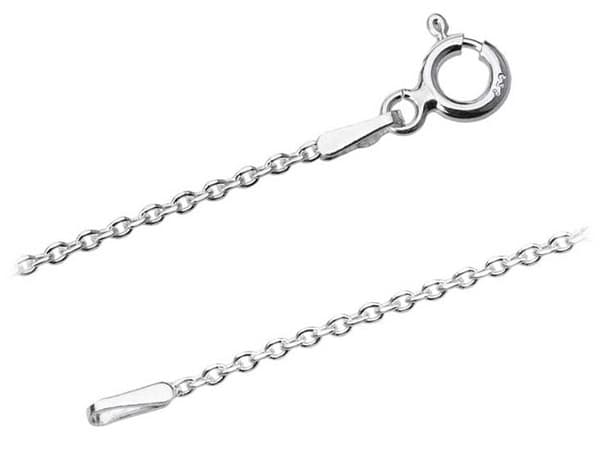Silverkedjearmband Silverkedja för handled Ankier 1,4 mm 17 cm