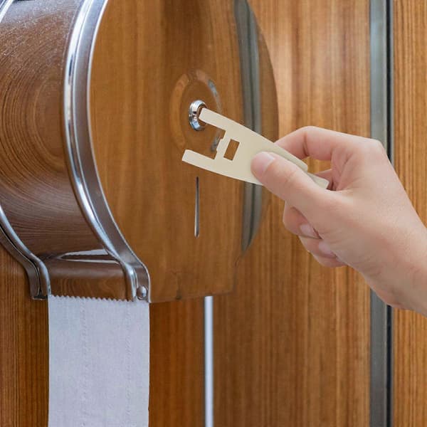Toiletpapirholder Nøgle Toiletpapirdispenser Nøgle Papirhåndklædedispenser Nøgle