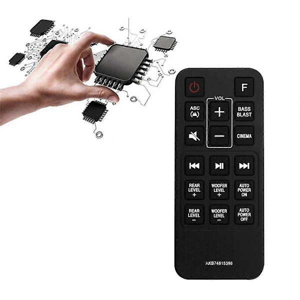 AKB74815396 Erstatningsfjernkontroll for LG Lydplanke SJ4R SJ4Y SJ4Y-S Fjernkontroll