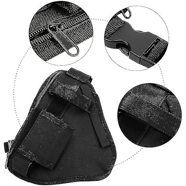 Radio Holster, Walkie Talkie Holster Universal Håndfri Frontpakke Lomme Radio Holster Med Nylonrem Til To-vejs Radio Walkie Talkie-ZZY