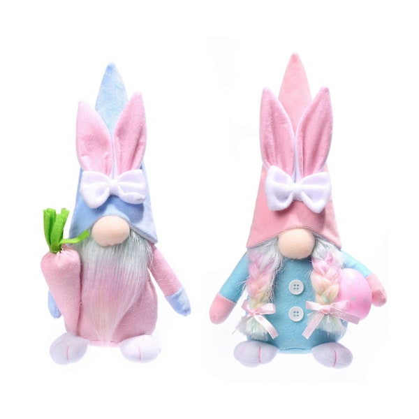 Påskdockor Påsk Svensk Tomte Påsk Tomte Kanin Tomte Vår Påsk Ornament Tomte Plysch Ornament Fylld Tomte Påskdekorationer