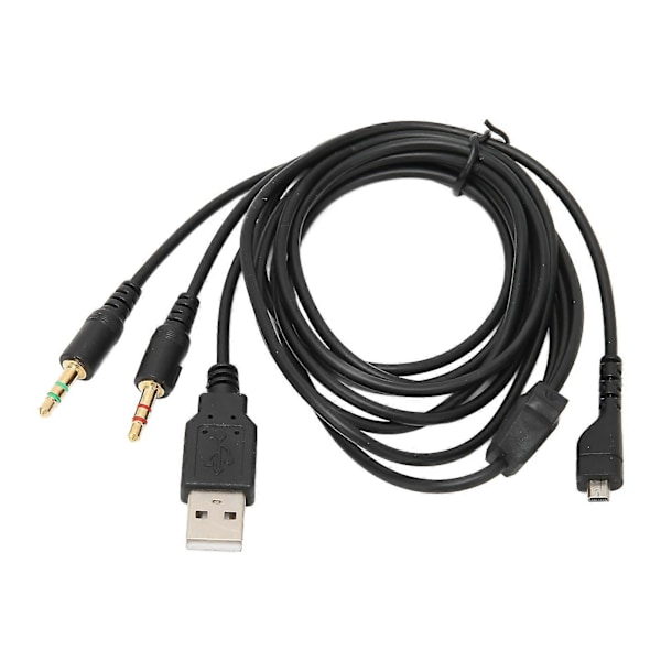 USB- ja 3,5 mm:n o-liitäntäkaapeli valaistuksella SteelSeries Arctis -kuulokkeille