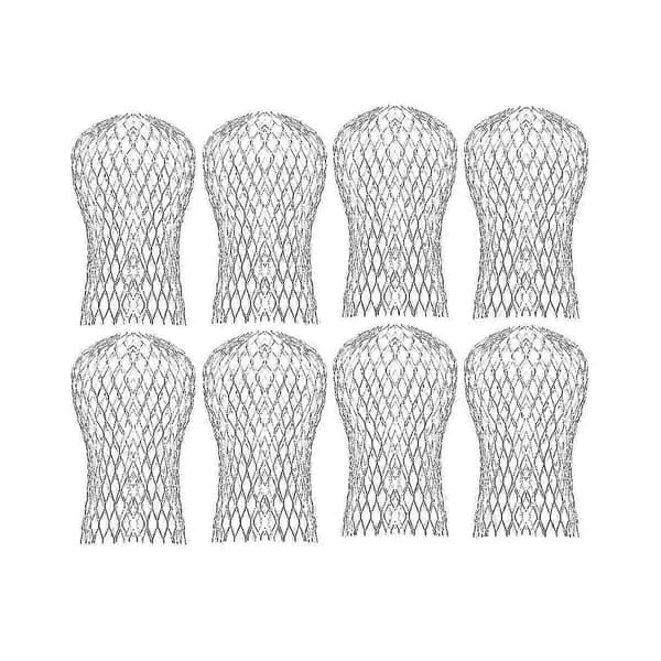 8 stk. takrenner nedløpsrør beskyttelse, nedløpsrør filter mesh, takrenne nedløpsrør blad skjerm deksler, holder takrennen D[HS]