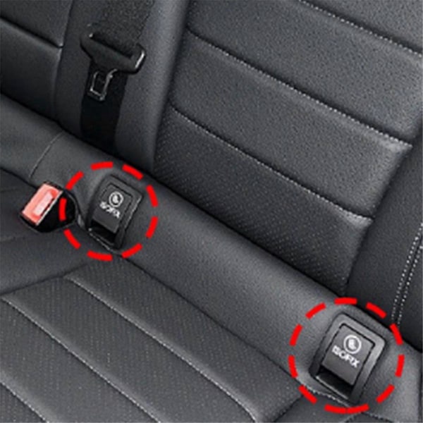 Bil Baksäte Säker Isofix Spänne Montering för GLC W253 2015-2022 Bilbarnstol Säkerhetspanel Spänne