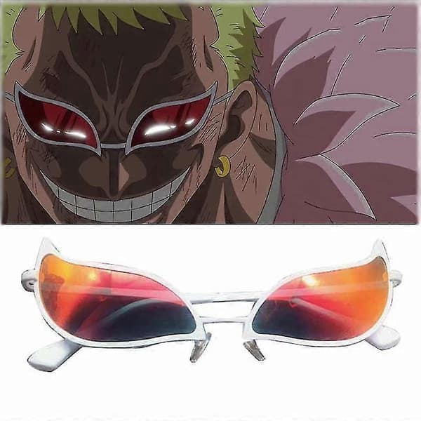 Donquixote Doflamingo Cosplay Lasit Anime PVC Aurinkolasit