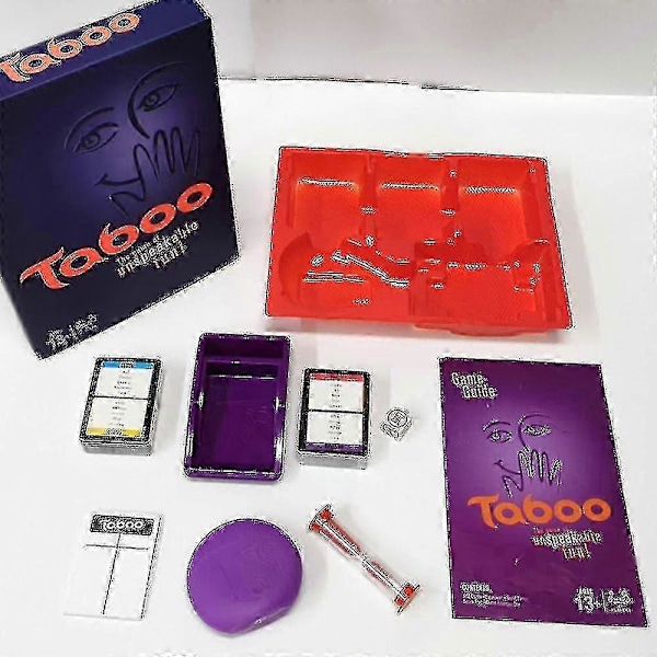 Taboo Spil Klassisk Timeglas Timing Familie Brætspil