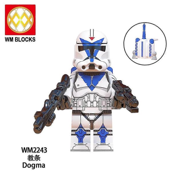 8-pack Legion Clone Trooper Army Set Mini Captain Rex Jesse och Echo Star Captain Rex 501st Clone Trooper Wars Figurer Klossar