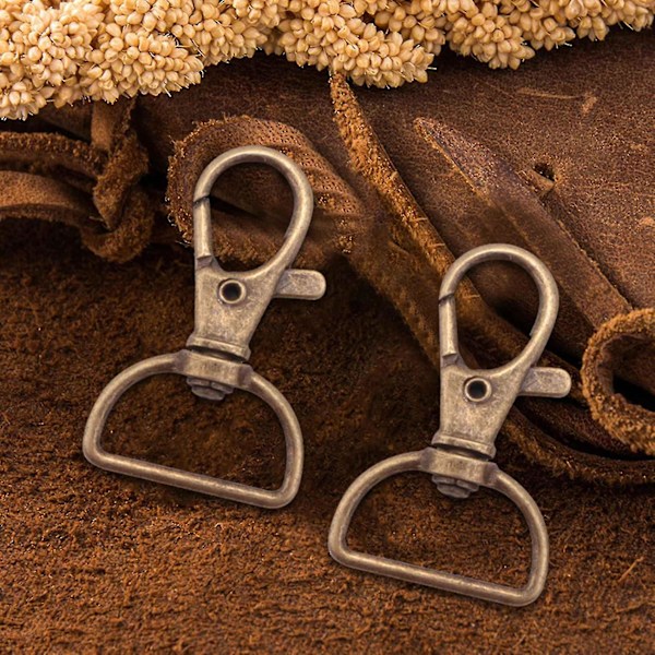 70 st. Krokar och D-ringar, Swivel Snap Hooks, Hummerklo-spännen, Snäppkrokar för Väskor, Nyckelband