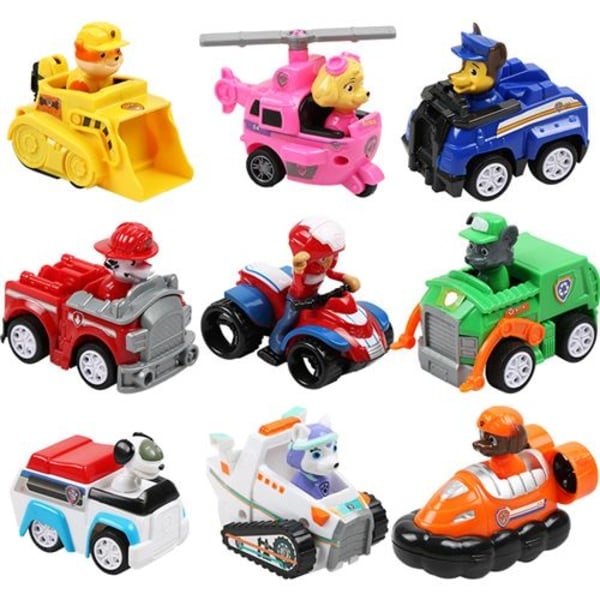 Paw Patrol kjøretøy med 9 figurer, 35 * 20 * 5 cm - blå