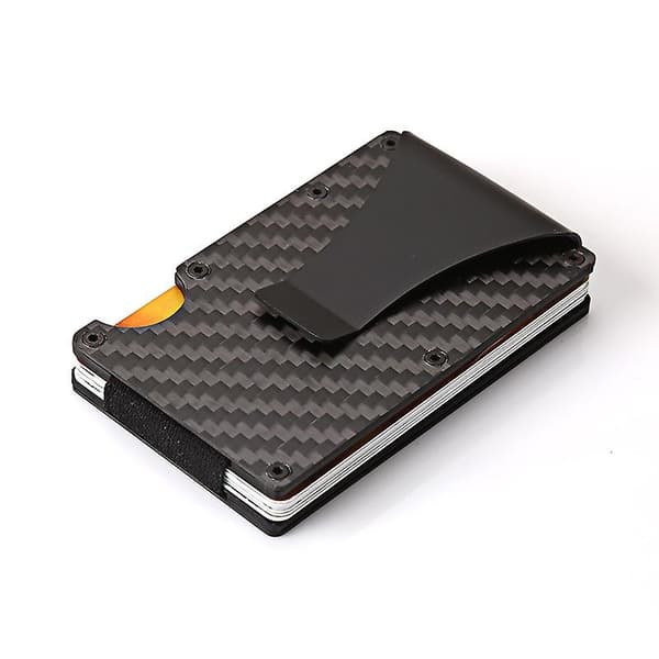 Korthållare i kolfiber RFID Svart One Size