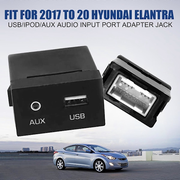 USB/iPod/AUX-ingångsadapterjack 96120-F2000 för Hyundai Elantra 17-20 12