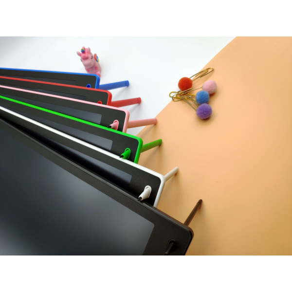 Digital skisseblokk for barn - praktisk LCD-skjerm, 8,5-tommers nettbrett + penn，grønn